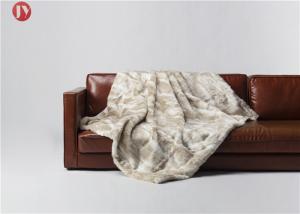 Buy cheap Sable Mink Super Soft Fur Blanket Beige White Mink Fur Throw Customized Size product
