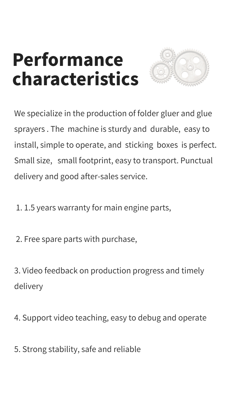 Corrugated Carton Box Folder Gluer with Side Glue Automatic and Paper Packaging Material
