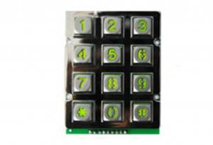 Buy cheap 3 x 4 keys zinc alloy high quality vending machine keypad with different LED backlight product
