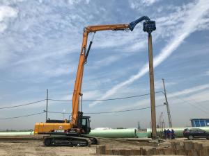 Buy cheap Flexible Control Hydraulic Pile Driver High Efficiency Quick Running Speed product