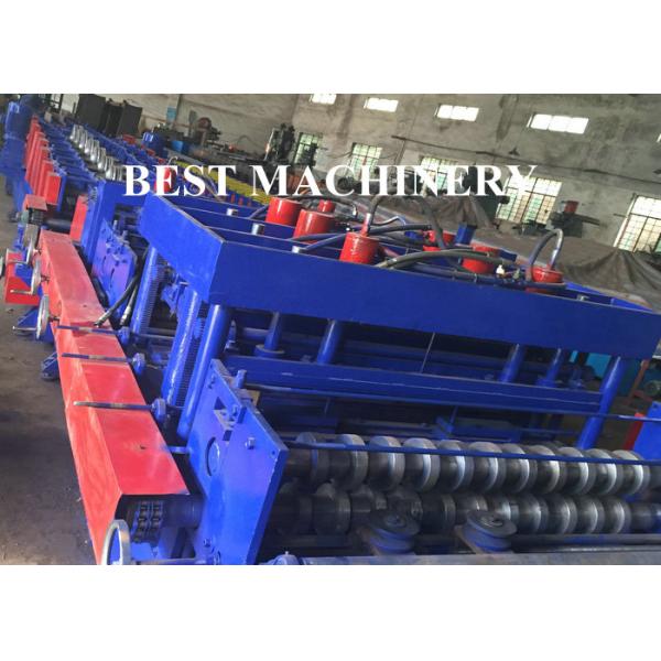 Cable Tray Plank C U Channel Roll Forming Machine Hydraulic Cutter / Punch