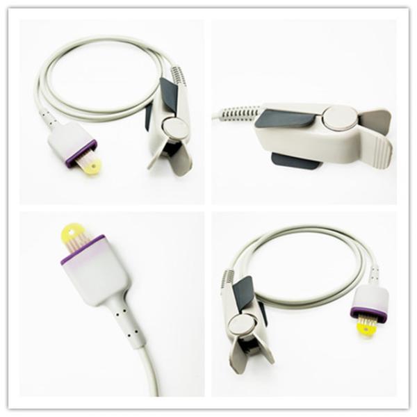 Tongue Adult TPU Finger Clip SPO2 monitor sensor 1.1m
