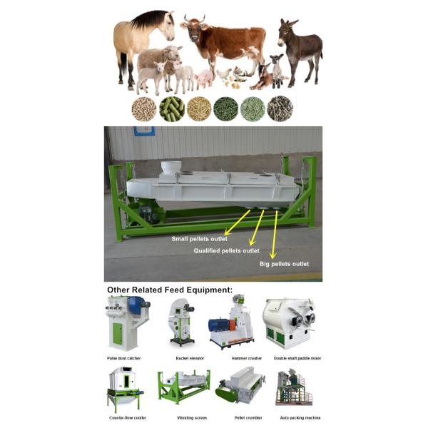 High Level Grain Pre Cleaning Machines Rotary For Sieving Final Feed Pellet