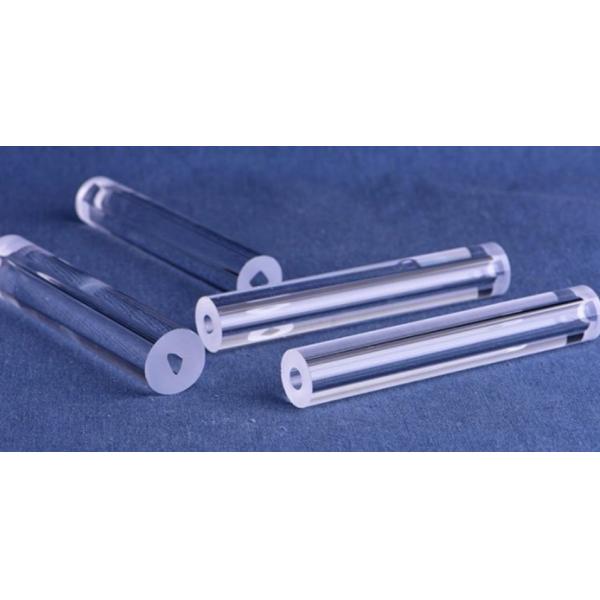 Transparent EFG Al2O3 Sapphire Single Crystal Tubes Customized Sizes Optical Lens