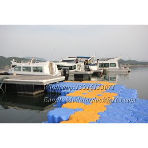 Plastic pontoon floating marina