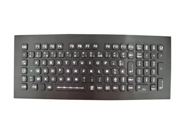Embedded Rugged Backlit USB Keyboard IP67 Kiosk Stainless Steel Industrial