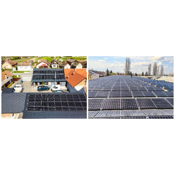 Paneles Solares Costo Bificial Dual Glass 580w 590 Watt TopCon Half Cell Solar Panel Home Use Solar Panel