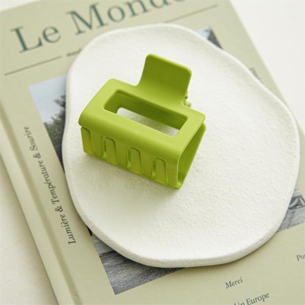 Summer mint green flower heart resin grasping hair clipper accessories cross hollow hair clip hair long shark clip