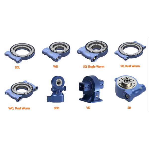 DC motor single worm dual worm slewing bearing slewing drive for solar tracking system