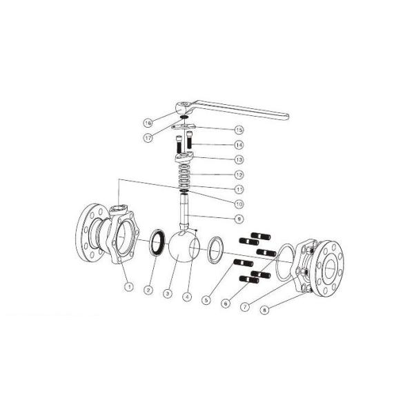 Floating Ball Valve Drawing