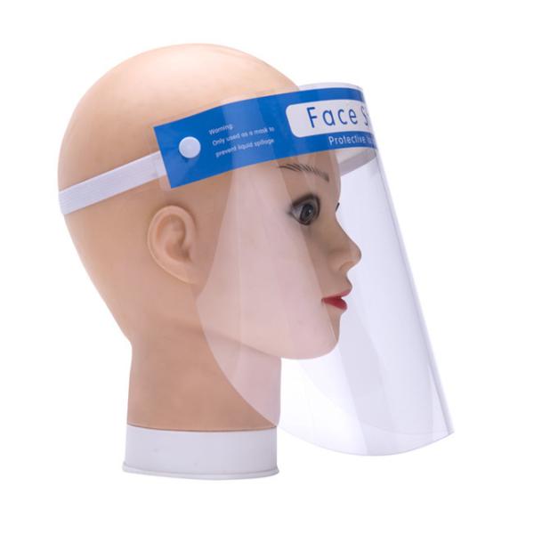 CE FDA Disposable Face Shield Adjustable Clear Plastic Antiviral Face Shield