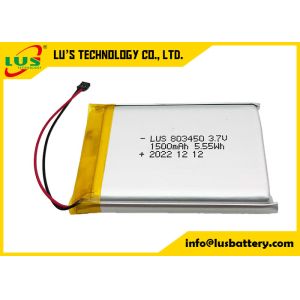 China Rectangular Polymer Rechargeable Lithium Battery LP903450 3.7V 1500mAh on sale