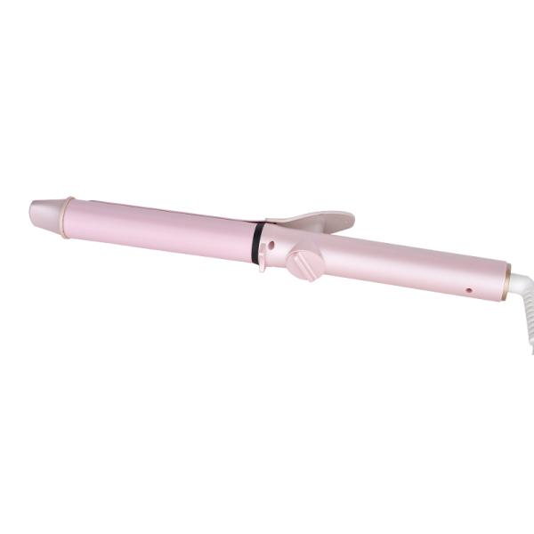 Adjustable Clamp Force Curling Iron with LED Display and Multiple Temperature Options