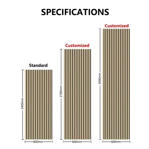 High Quality Sound Absorption Wall Panels MDF Akupanel Wood Slatted Wall Acoustic Panels For Interior Decoration