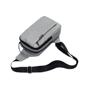 Cross Body Unbalance Backpack With Breathable Padded Air Mesh Strap