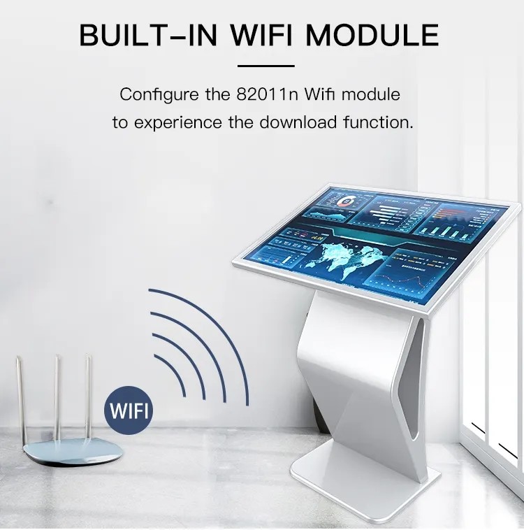 350cd/M2 Touch Screen Self Service Kiosk 1920 X 1080 Vertical Touch Screen