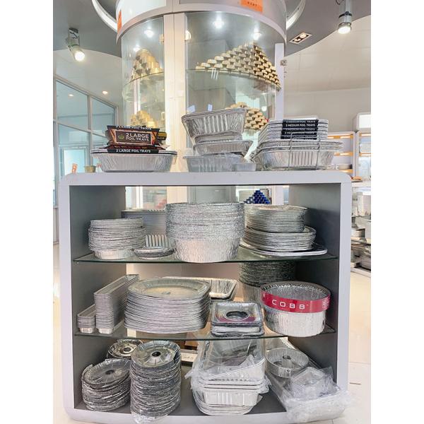 Aluminum Foil Food Container Rectangular Aluminum Bread Baking Foil Pan