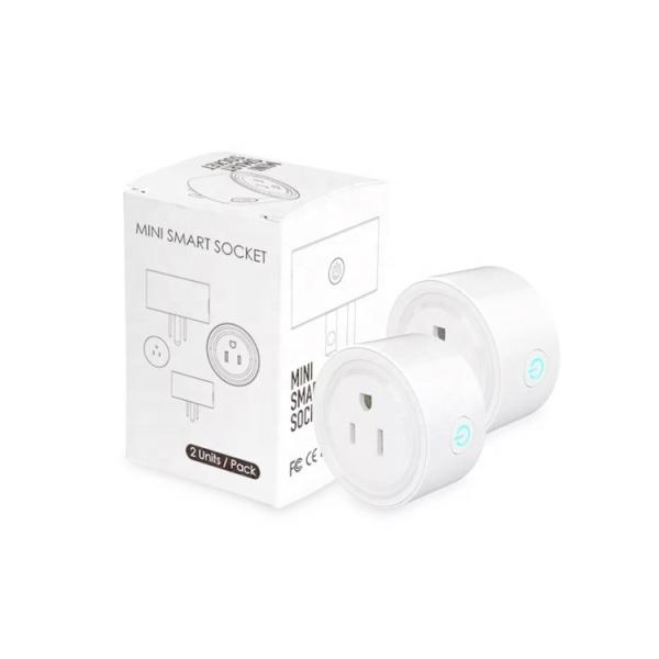68g 220V Wifi Smart Plug Socket Remote Control US Style For Home