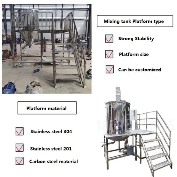 Electric Heating Stainless Mixing Tank Blending Reactor With Agitator 275 Gallon