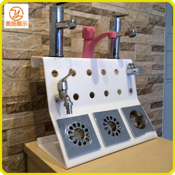 Shenzhen factory customized acrylic bathroom harware display acrylic tap display stand