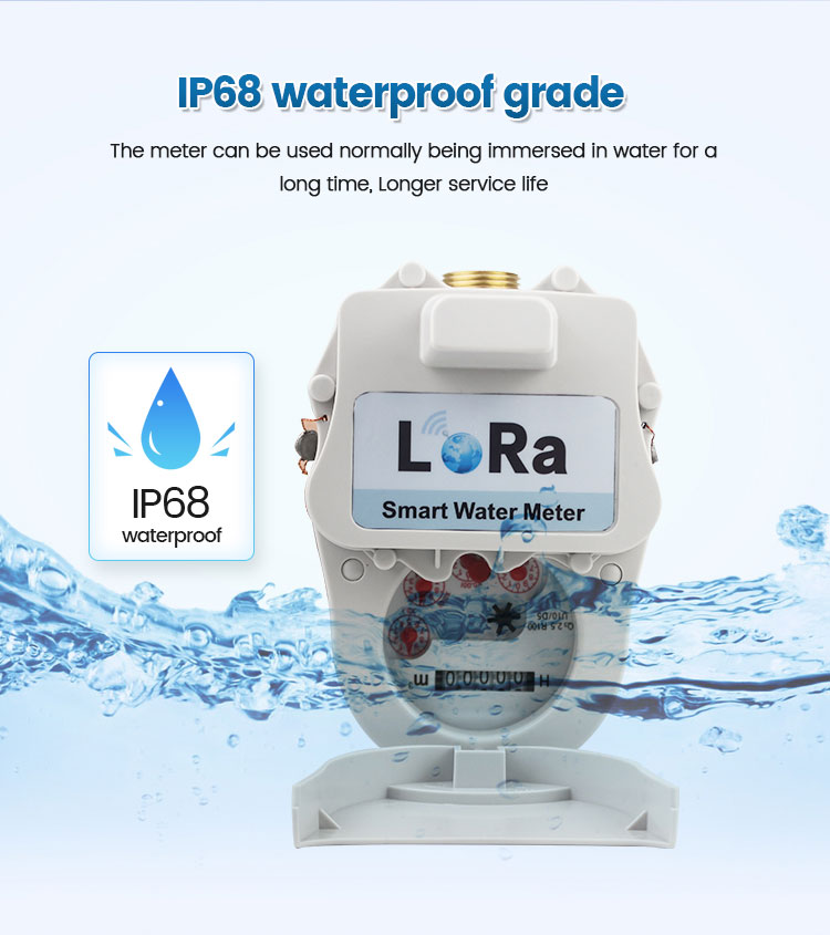 15mm Domestic Smart Digital Lora Remote Water Meter 3g Batch Control Water Meter