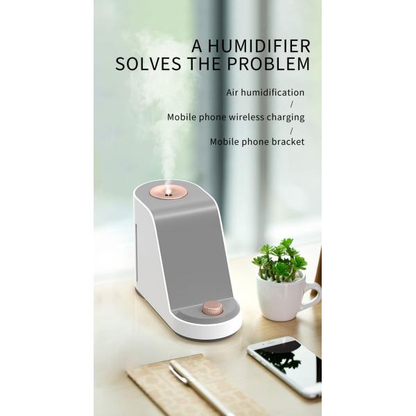 Air Ultrasonic Humidifier Multi Function Wireless Charger
