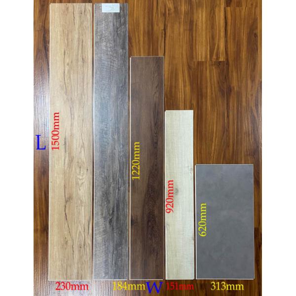 Anti Skidding SPC Click Lock Flooring Wood Texture 4mm 5mm Plastic Floor Tiles