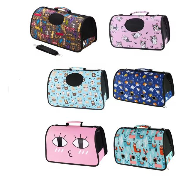 Single Shoulder Pet Carrier Bag Breathable Cat Travel Bags Portable