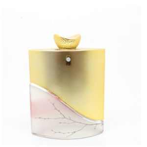 Buy cheap Gold Luxurious Custom Glass Perfume Bottles Screen Printing Surface Handling product