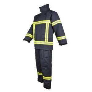 Buy cheap Waterproof Fireman Uniform , 10cm Damaged Length Flame Resistant Coveralls product
