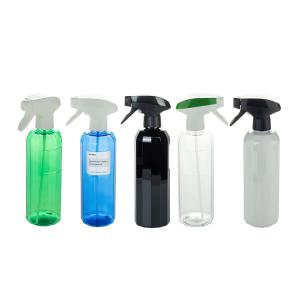 China 50ml Clear Plastic Spray Bottles Spray Head With White Pistol Grip Spray Heads on sale