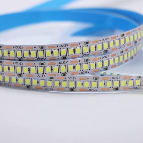 DC12V/24V 10mm 5M/Roll 2835 80Ra LED Strip With White PCB And 120° Beam Angle