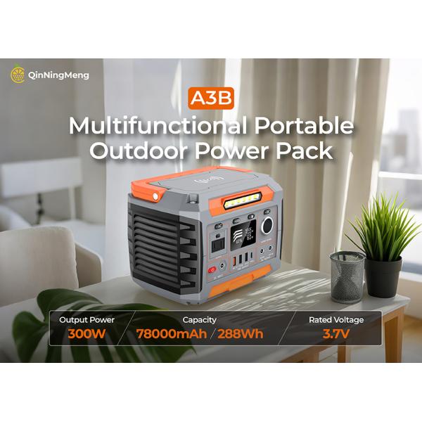 Multi-functional 300W 288Wh Portable Power Station with Wireless Charging