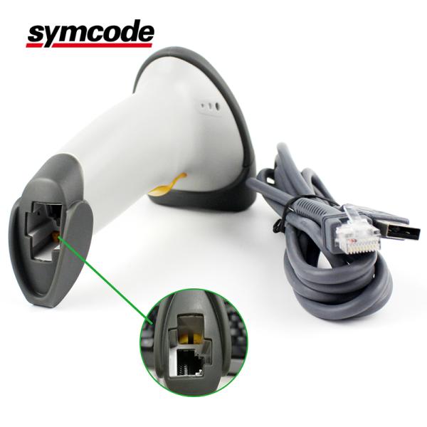 Sleek Optional Stand Symcode Barcode Scanner With Automatic Sensing Scan