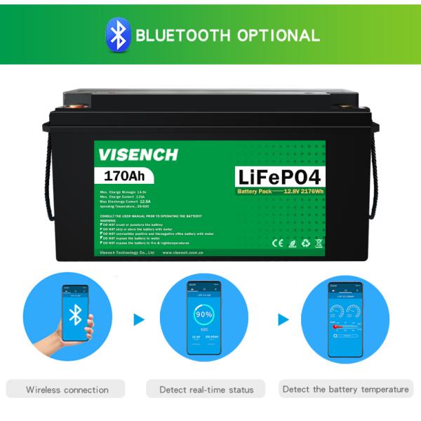 Visench Solar System Lifepo4 Battery Pack Lithium Ion Lifepo4 12V 170AH Lithium Ion Batteries