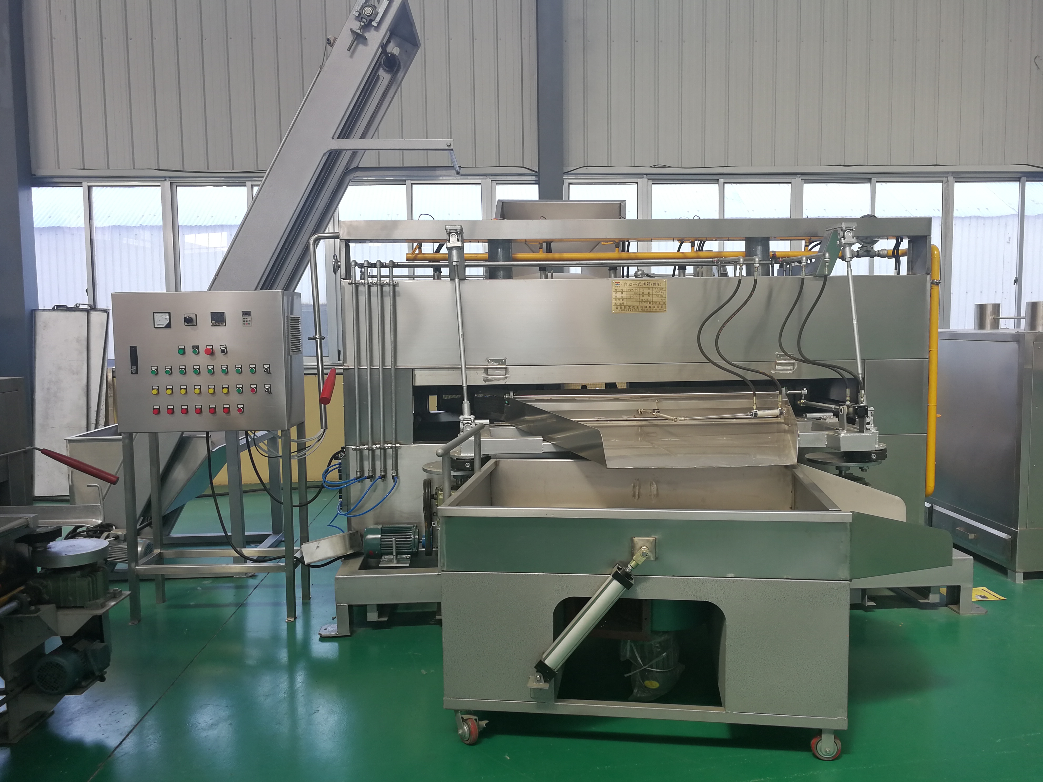 Coated Peanut Roaster Flat and Rotary Roaster Swing Roaster 100 kg/h capacity