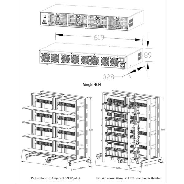 5V 30A 8 Channels Laptop Computer Lithium Ion Battery Testing Machine with Power Supply AC 220V/50Hz