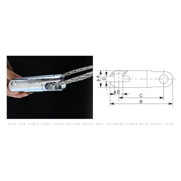 Polished 16 Pins 250KN Cable Pulling Swivel Joint Connector