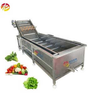 Buy cheap Seafood Bubble Washing Machine for Fruit and Vegetable Pepper 3000*1160*1400mm Size product