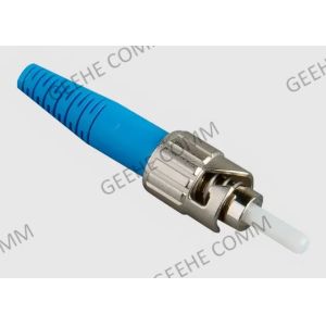 Nickel Plated Metal Fiber Optic Cable Connectors ST/UPC Simplex Single Mode