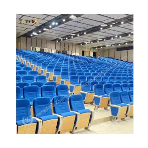 Buy cheap Foldable Steel Frame Auditorium Chair Comfortable Padded Seat And Backrest product