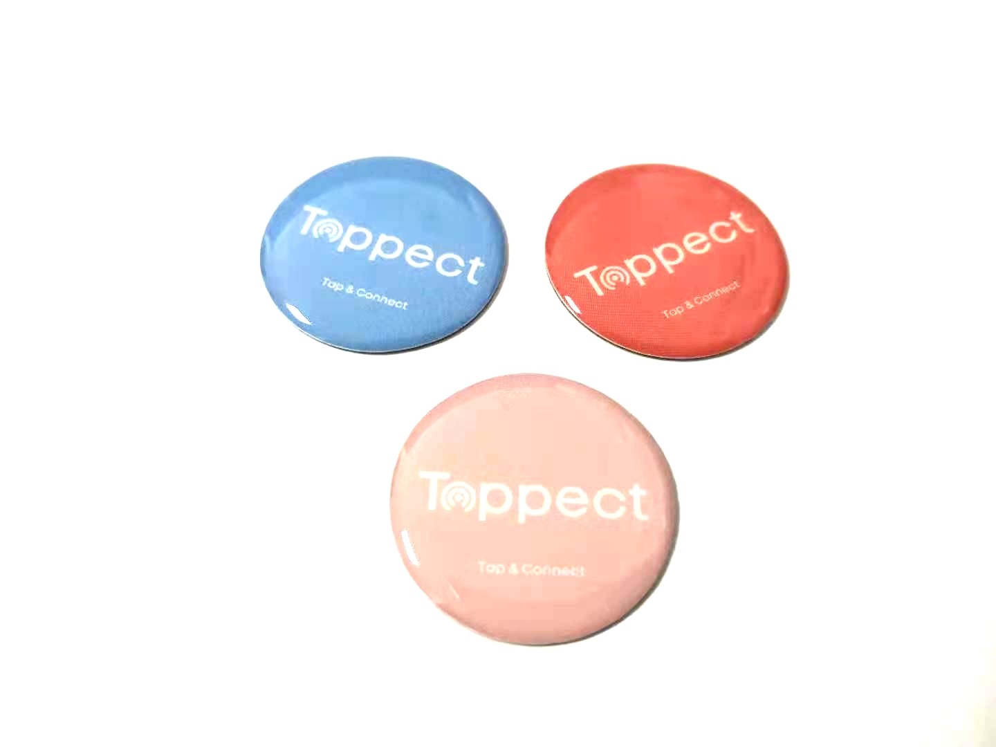 China CMYK NFC Chip 30mm Epoxy Dome Stickers Glossy Printing on sale