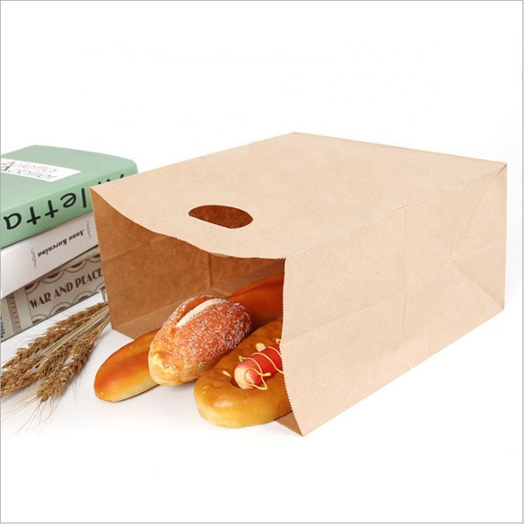 Buy cheap Recyclable Kraft Paper Bags With Handles Offset Printing Simple Design product