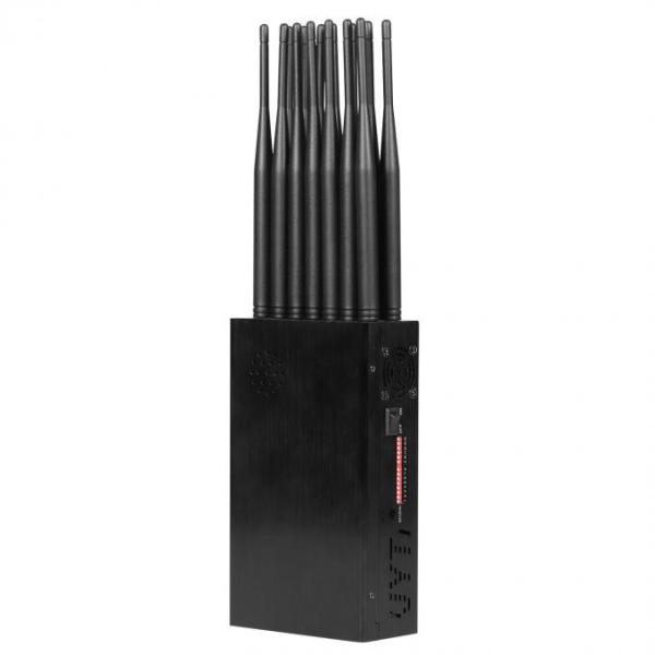 14 Antennas Portable GPS Wireless Signal Jammer Full Bands 12000mAh