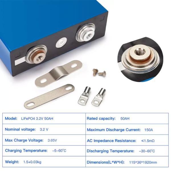 Grade A Micro Li Iron Phosphate Prismatic Lifepo4 Battery Cell 3.2v 25ah 50ah 60ah 150ah