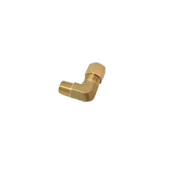 1/2 In. O.D. X 1/2 In. MIP 90 Degree Brass Elbow Fitting Brass Compression