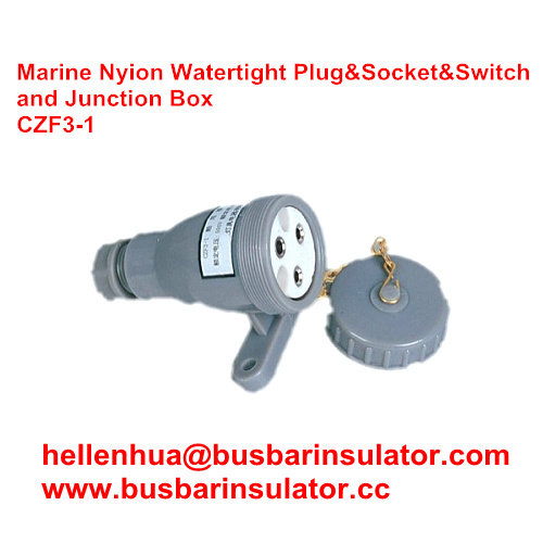 marine nylon watertight socket CZF3-2 marine socket and switch