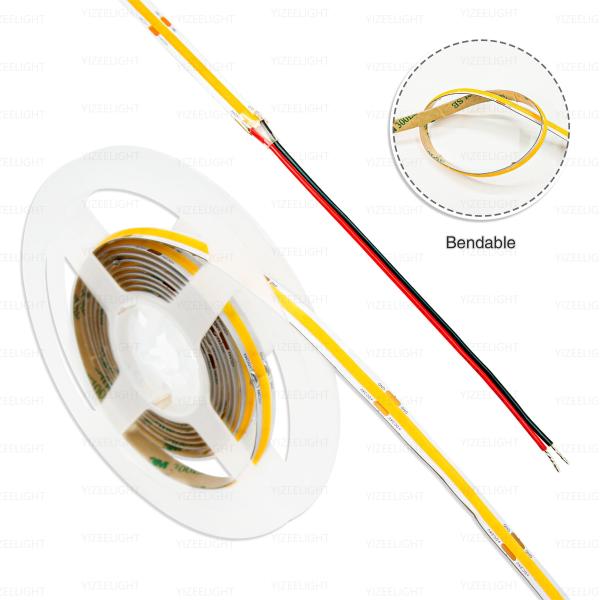 High Efficiency 130 lm/W COB LED Strip 10w/M 24V Dotless LED Ribbon