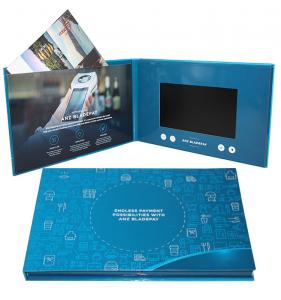 China Digital Promotional LCD Video Brochure Card / Custom Video Brochure 7 Inch Tft Screen on sale