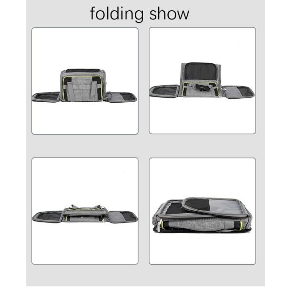 Outdoor Expandable Airline Approved Pet Carrier Bag Cat Bag For Travel